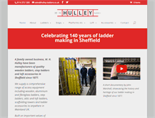 Tablet Screenshot of hulley-ladders.co.uk